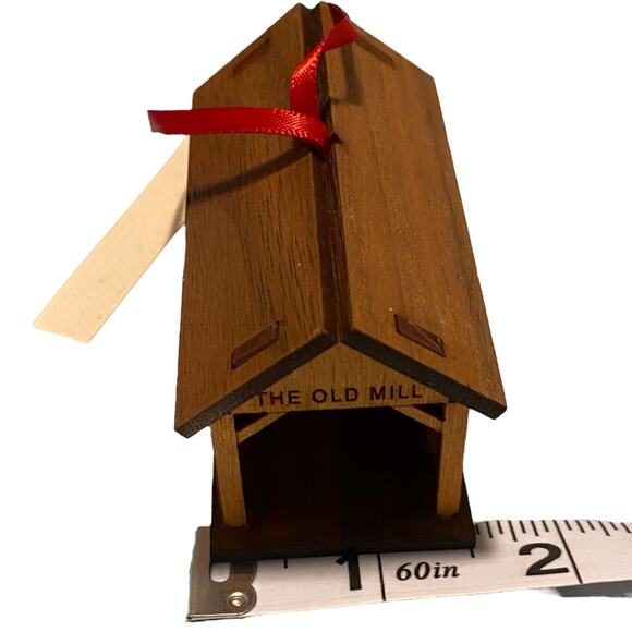 Vintage Cracker Barrel "The Old Mill" Laser Cut Christmas Ornament Made in USA - Picture 12 of 14